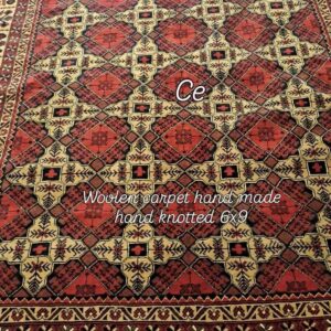 Woolen Carpet Hand Made Hand Knotted 6x9
